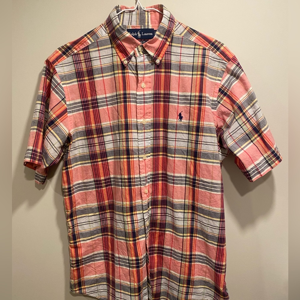Ralph Lauren Polo Plaid Button Up Short Sleeve